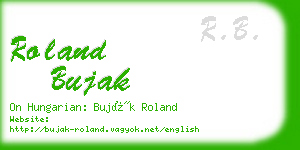 roland bujak business card